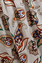 Thumbnail for your product : Maje Shirred printed satin dress