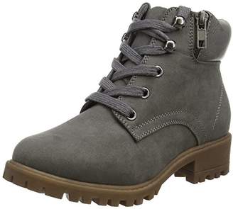 New Look Girls' 915 Carty - SDT Worker Boot (Mid Grey), (38 EU)