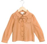 Thumbnail for your product : Chloé Girls' Bow-Accented Button-Up Top w/ Tags