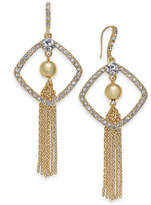 Thumbnail for your product : INC International Concepts Gold-Tone Crystal, Ball & Chain Tassel Drop Earrings, Created for Macy's