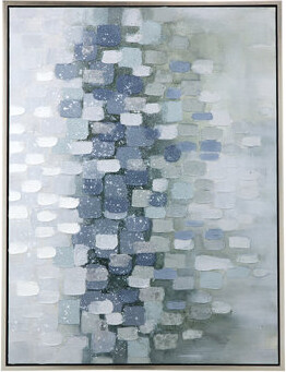 Hokku Designs Large Landscape Oil Painting in Frame