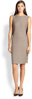 Thumbnail for your product : St. John Striped Cape-Back Knit Dress