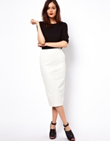 Thumbnail for your product : ASOS Pencil Skirt in Leather