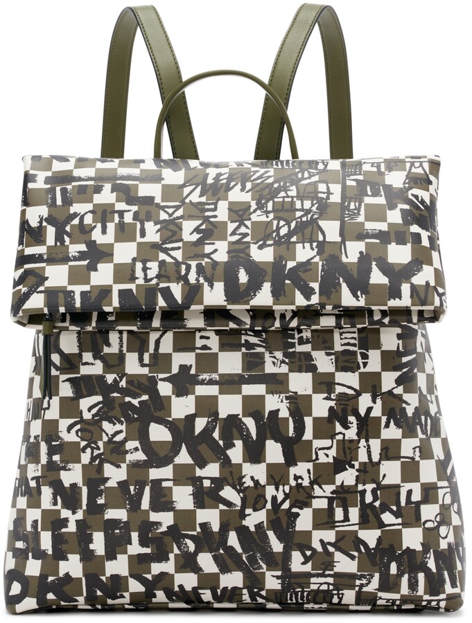 DKNY Tilly Graffiti Foldover Backpack ShopStyle