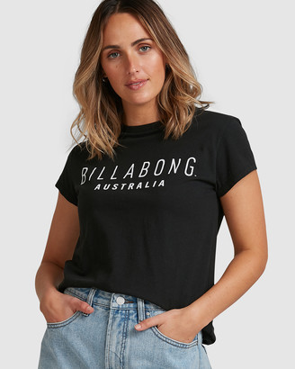 Billabong Women's Black Basic T-Shirts - Magnetic Short Sleeve Tee - Size One Size, 8 at The Iconic