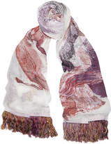 Thumbnail for your product : Chloé + House of Voltaire silk-jacquard scarf