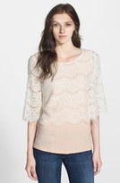 Thumbnail for your product : Bellatrix Pleione Lace Overlay Top (Regular & Petite)