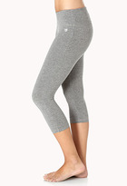 Thumbnail for your product : Forever 21 Contrast Skinny Yoga Capris