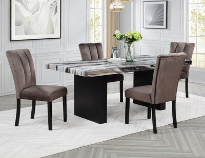 Ivy Bronx 5 Pieces Rectangular Dining Set