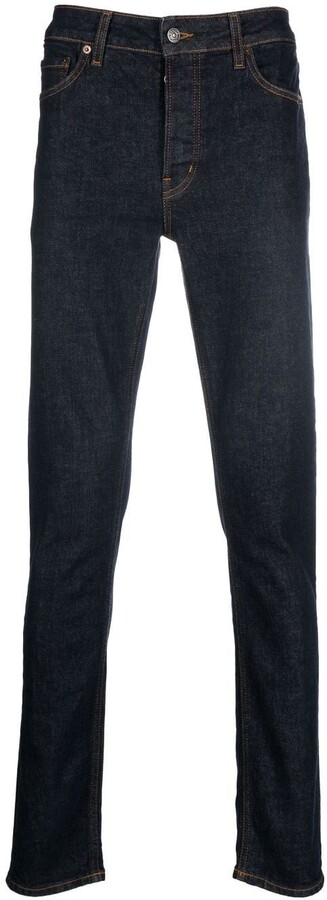 Dark Blue Slim Fit Jeans Men | ShopStyle