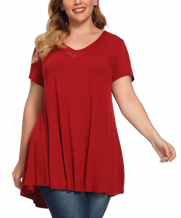 amazon plus size tops uk
