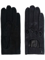 Thumbnail for your product : Manokhi Cut Out-Detail Suede Gloves
