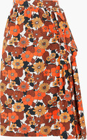 Thumbnail for your product : Dodo Bar Or Nora Ruffled Floral-print Cotton Midi Skirt