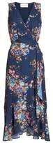 Thumbnail for your product : Charles Henry Floral Sleeveless Wrap Dress