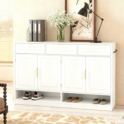 Ebern Designs Farmhouse Sideboard With 3 Drawers & 4 Doors59.1\