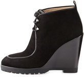Thumbnail for your product : Michael Kors Beth Lace-Up Wedge Bootie, Black
