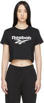 Thumbnail for your product : Reebok Classics Black Classics Vector Crop T-Shirt