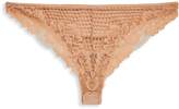 Thumbnail for your product : Topshop Lace Ribbed Brazilian Panties