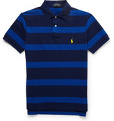Thumbnail for your product : Polo Ralph Lauren Striped Cotton-Pique Polo Shirt