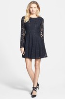 Thumbnail for your product : Painted Threads Floral Lace Skater Dress (Juniors)