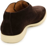 Thumbnail for your product : Ferragamo Gart Suede Laceless Chukka Boot, Brown