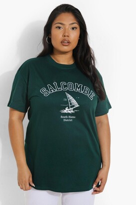 boohoo Plus Salcombe Graphic T-shirt