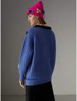 Thumbnail for your product : Burberry Embellished Wool Lace Sweater