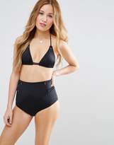 Thumbnail for your product : ASOS Petite DESIGN Petite recycled Mix and Match High Waist Bikini Bottom with Eyelets