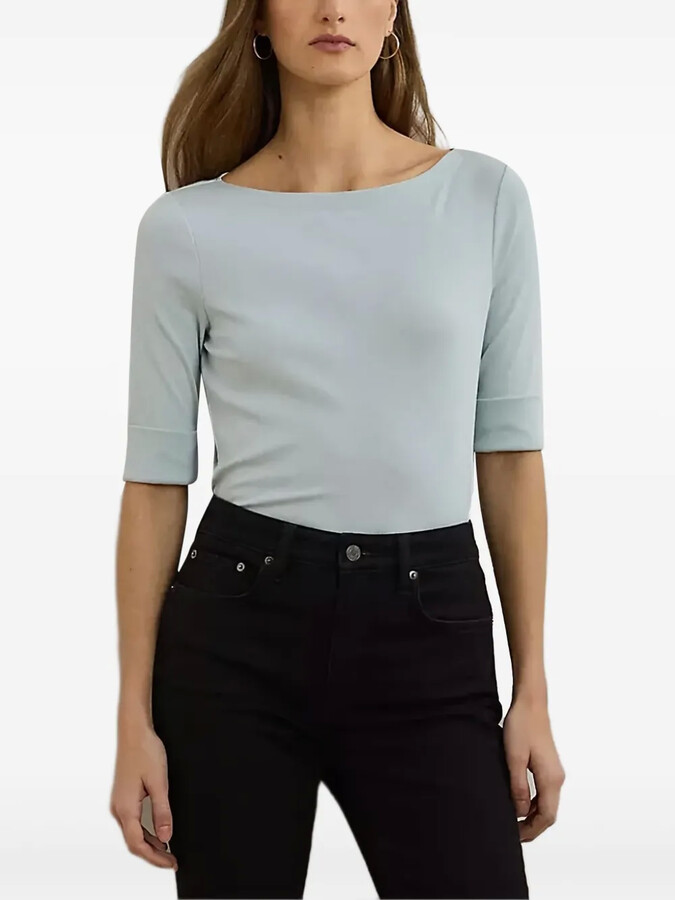 Lauren Ralph Lauren boat-neck three-quarter-sleeve T-shirt