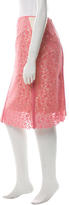 Thumbnail for your product : Marc Jacobs Lace Embroided Knee-Length Skirt