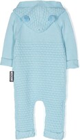 Thumbnail for your product : MOSCHINO BAMBINO Teddy Bear-patch knitted romper