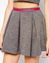 Thumbnail for your product : Neon Rose Geometric Textured Skirt