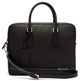 Thumbnail for your product : Prada Saffiano Leather Briefcase - Mens - Black