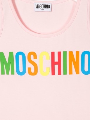 MOSCHINO BAMBINO Logo Printed Tank Top