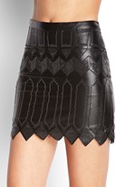 Thumbnail for your product : Forever 21 Faux Leather Sequined Mini Skirt