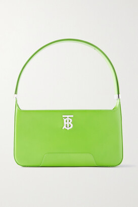 Burberry Medium Leather Shoulder Bag - Green