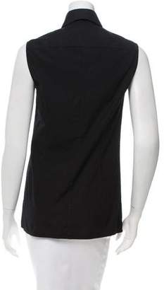 Givenchy Sleeveless Button-Up Top