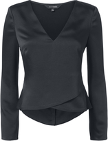 Thumbnail for your product : Exclusive for Intermix Benita Cross Front Top Navy P