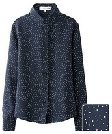 Thumbnail for your product : Uniqlo WOMEN Ines Silk Printed Long Sleeve Blouse