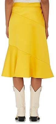 Calvin Klein Women's Silk-Wool Flared Knee-Length Skirt