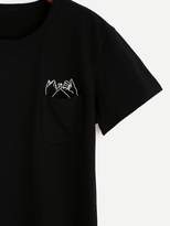 Thumbnail for your product : Shein Plus Hand Print Tee