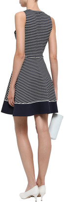 Kate Spade Striped Stretch-jersey Mini Dress