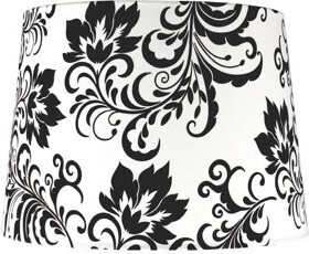 Aspen Creative Corporation 10" H Cotton Empire Lamp Shade ( Spider ) in Off-White