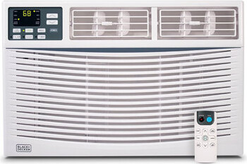 Black & Decker BWAC Series BLACK+DECKER 8000 BTU Window Air Conditioner Unit, AC Cools Up to 350 Square Feet, White