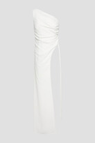 Thumbnail for your product : Halston One-shoulder draped crepe top
