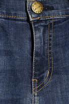 Thumbnail for your product : Current/Elliott The Ankle Skinny distressed mid-rise jeans