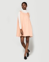 Thumbnail for your product : Silk Boatneck Dress in Peach
