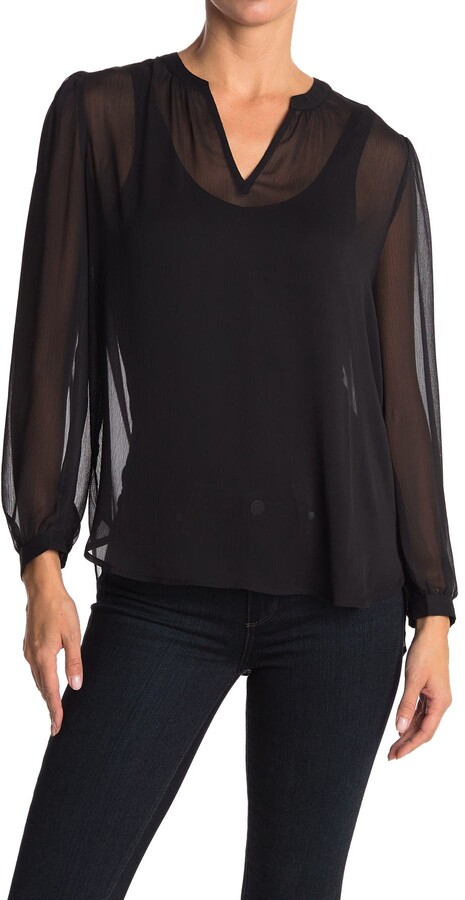 womens chiffon tunic tops
