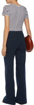 Thumbnail for your product : Splendid Lace-Up Cotton-Blend Twill Wide-Leg Pants