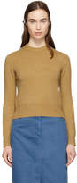 Thumbnail for your product : Tibi Brown Stretch Cashmere Crewneck Sweater